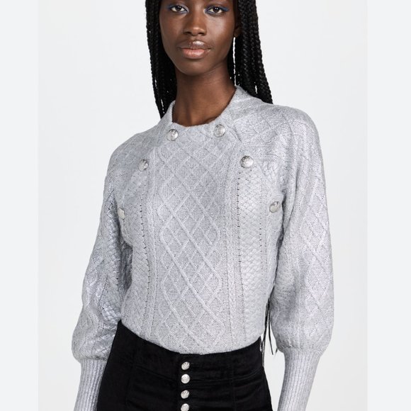 Veronica Beard Sweaters - Veronica Beard Silver Grady Sweater Size S NWOT